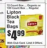 Key Food Lipton Black Tea Bags offer