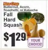 Key Food Fall Hard Squash offer