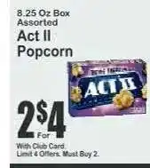 Key Food Act II Popcorn offer