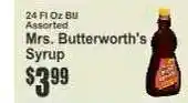 Key Food Mrs. Butterworth's Syrup offer
