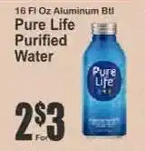 Key Food Pure Life Purified Water offer