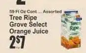 Key Food Tree Ripe Grove Select Orange Juice offer