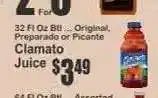 Key Food Clamato Juice offer
