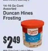 Key Food Duncan Hines Frosting offer