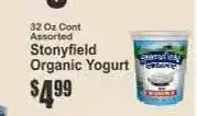Key Food Stonyfield Organic Yogurt offer
