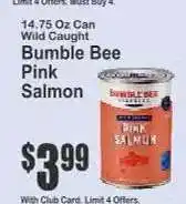 Key Food Bumble Bee Pink Salmon offer