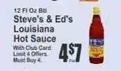 Key Food Steve's & Ed's Louisiana Hot Sauce offer