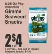 Key Food Gimme Seaweed Snacks offer