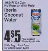 Key Food Iberia Coconut Water offer