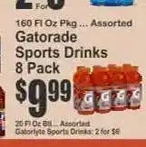 Key Food Gatorade Sports Drinks 8-Pack offer