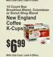 Key Food New England Coffee K-Cups offer