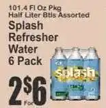 Key Food Splash Refresher Water 6 Pack offer