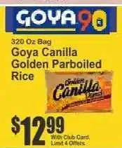 Key Food Goya Canilla Golden Parboiled Rice offer