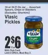 Key Food Vlasic Pickles offer