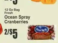 Key Food Ocean Spray Cranberries offer