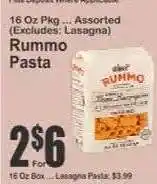 Key Food Rummo Pasta offer