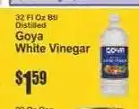 Key Food Goya White Vinegar offer