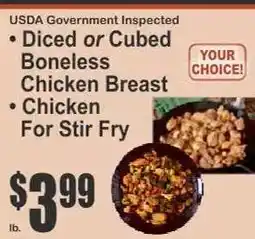 Key Food Diced or Cubed Boneless Chicken Breast offer