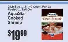 Key Food AquaStar Cooked Shrimp offer