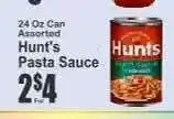Key Food Hunt's Pasta Sauce offer