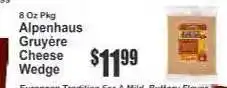 Key Food Alpenhaus Gruyère Cheese Wedge offer