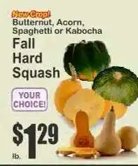 Key Food Fall Hard Squash offer