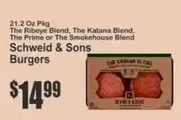 Key Food Schweid & Sons Burgers offer