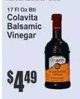 Key Food Colavita Balsamic Vinegar offer