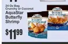 Key Food AquaStar Butterfly Shrimp offer