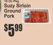 Key Food Suzy Sirloin Ground Pork offer