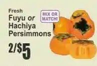Key Food Fresh Fuyu or Hachiya Persimmons offer