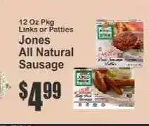 Key Food Jones All Natural Sausage offer