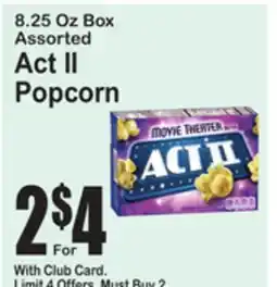 SuperFresh Act II Popcorn offer