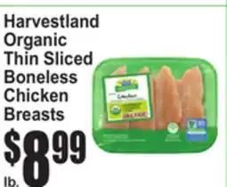 SuperFresh Harvestland Organic Thin Sliced Boneless Chicken Breasts offer