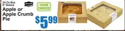 SuperFresh Apple or Apple Crumb Pie offer