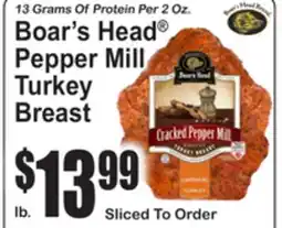 SuperFresh Boar's Head Pepper Mill Turkey Breast offer