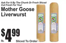 SuperFresh Mother Goose Liverwurst offer
