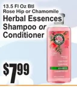 SuperFresh 13.5 Fl Oz Btl Rose Hip or Chamomile Herbal Essences Shampoo or Conditioner offer