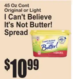 SuperFresh I Can't Believe It's Not Butter! Spread offer