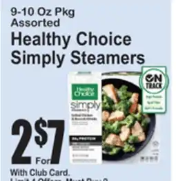 SuperFresh Healthy Choice Simply Steamers offer