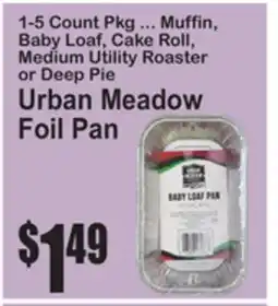SuperFresh Muffin, Baby Loaf, Cake Roll, Medium Utility Roaster or Deep Pie Urban Meadow Foil Pan offer