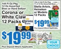 SuperFresh Corona or White Claw 12 Packs offer