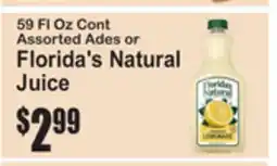 SuperFresh 59 Fl Oz Cont Assorted Ades or Florida's Natural Juice offer