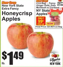 SuperFresh New York State Extra Fancy Honeycrisp Apples offer