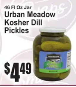 SuperFresh Urban Meadow Kosher Dill Pickles offer