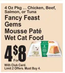 SuperFresh Fancy Feast Gems Mousse Paté Wet Cat Food offer