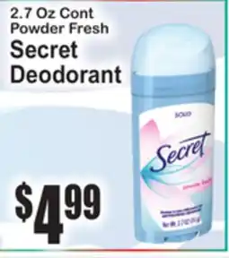 SuperFresh Secret Deodorant offer