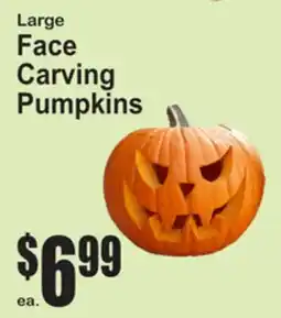 SuperFresh Large Face Carving Pumpkins offer