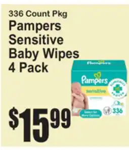 SuperFresh Pampers Sensitive Baby Wipes offer