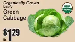 SuperFresh Organically Grown Leafy Green Cabbage offer